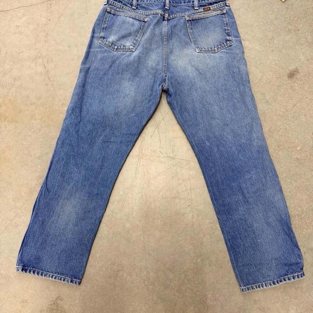 Vintage Rustler Regular Fit Straight Leg Jeans 38x30 Made in USA